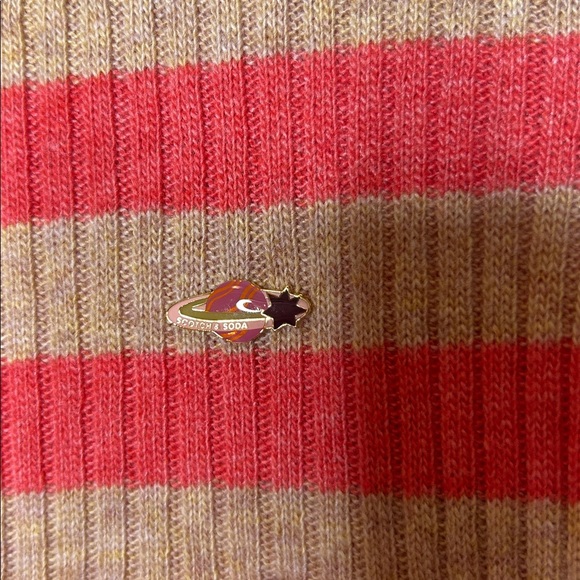 Scotch & Soda Puff Sleeve Striped Knit Sweater - Picture 4 of 6